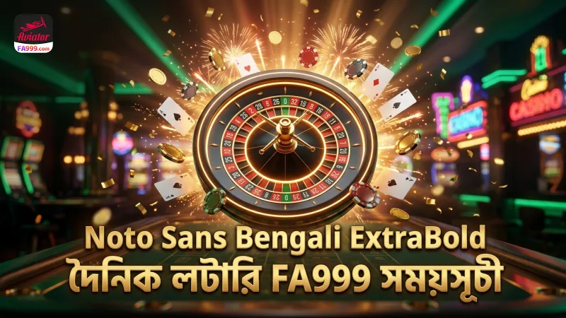 দৈনিক লটারি ড্র সময়সূচী ও FA999 এর স্বচ্ছতা