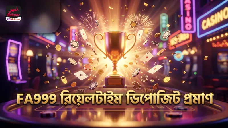 রিয়েল-টাইম ডিপোজিট প্রক্রিয়া FA999 প্ল্যাটফর্মে সফল।