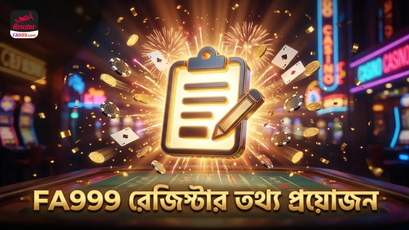 FA999 রেজিস্টার প্রক্রিয়ায় প্রয়োজনীয় তথ্য ও ডকুমেন্ট