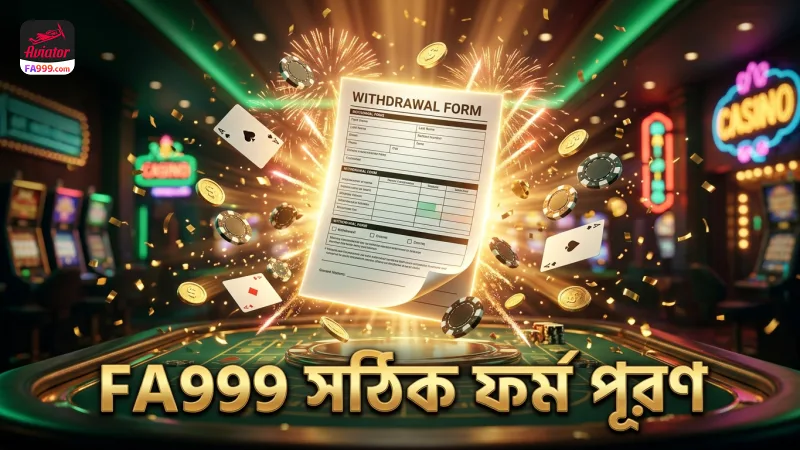সঠিক ফর্ম পূরণ করে FA999 উইথড্রয়াল জমা দিন