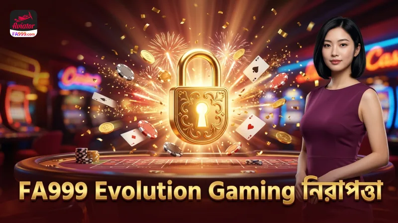Evolution Gaming-এর লাইসেন্সকৃত গেম ও FA999-এর নিরাপত্তা ব্যবস্থা