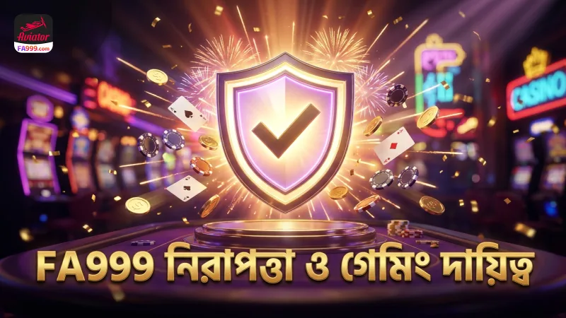 নিরাপত্তা ও দায়িত্বশীল গেমিং FA999 প্ল্যাটফর্মে অগ্রাধিকার।